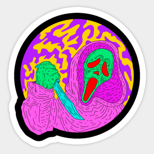 Chill scream Sticker